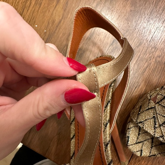 Missoni Lurex Platform Slingback Heel, Size 37.5 EUR / 7.5 US RUN SMALL - NWT - Picture 8 of 11